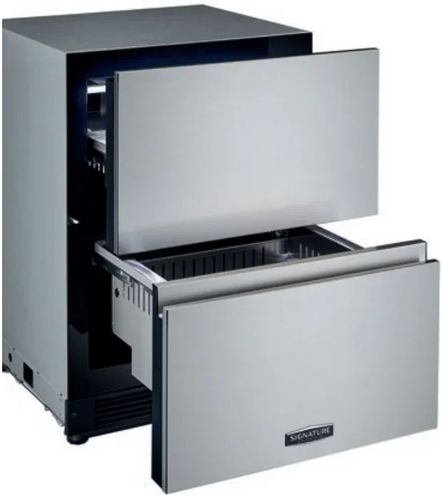 Конвертируемый холодильник встраиваемый под столешницу Signature Kitchen Suite SKSUD2402E под навеску фасадов