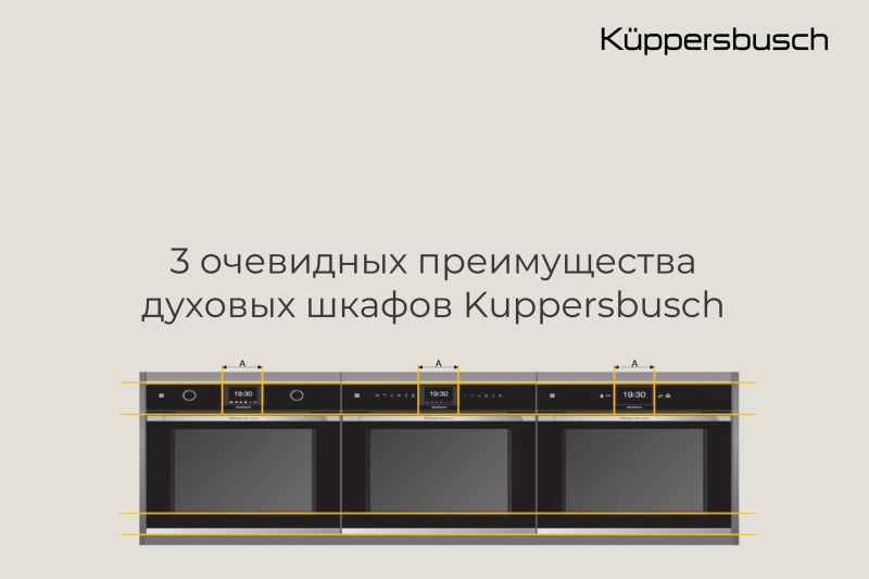 3 очевидных преимущества духовых шкафов Kuppersbusch