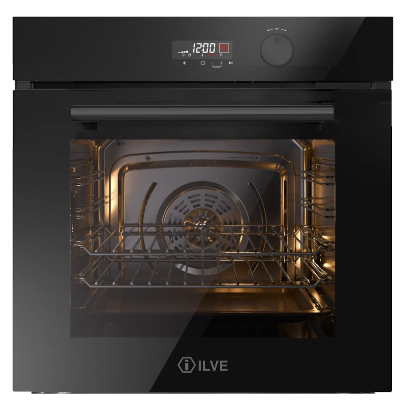 Духовой шкаф ILVE OV601GL3/BK глянцевый черный (фурн. матовый черный)